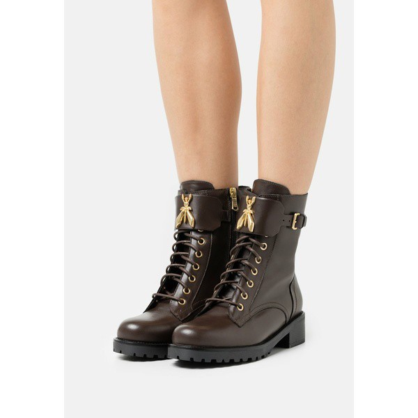 パトリツィア ペペ レディース ブーツ＆レインブーツ シューズ Lace-up ankle boots - ebony/antique gold ebony/antique gold