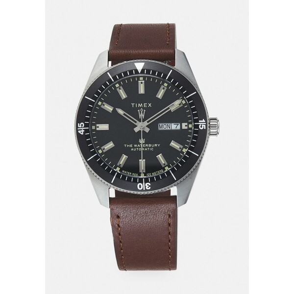 タイメックス メンズ 腕時計 アクセサリー WATERBURY DIVE AUTOMATIC - Watch - black/brown black/brown