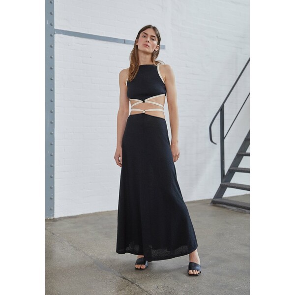 ベックアンドブリッジ レディース スカート ボトムス LAURYN SKIRT - Maxi skirt - black/sand black/sand