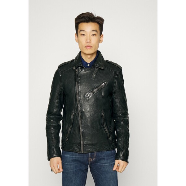 ジプシー メンズ コート アウター GMMALIC S22 SF STUV - Leather jacket - anthracite anthracite