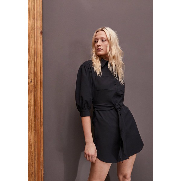 シンクセプト レディース ワンピース トップス STACEY MINI DRESS - Shirt dress - black black