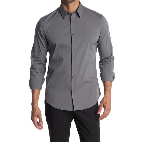 正規店仕入れの カルバンクライン メンズ シャツ トップス Stretch Cotton Sport Shirt Gray Shadowの通販はau Pay マーケット Asty 商品ロットナンバー 売り切れ必至 Www Teampaints It