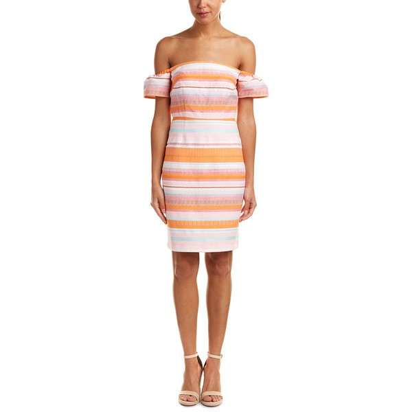 返品交換不可 ハッチ レディース Stripe ネットau ワンピース トップス Hutch Sheath Multicolor Dress Pink Multicolor Dress Stripe アビックネットストア b81 Plernjit Ac Th