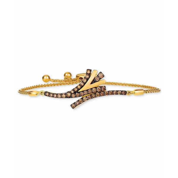 ルヴァン レディース ブレスレット・バングル・アンクレット アクセサリー Chocolate Diamond Bolo Bracelet (3/4 ct. t.w.) in 14k Gold