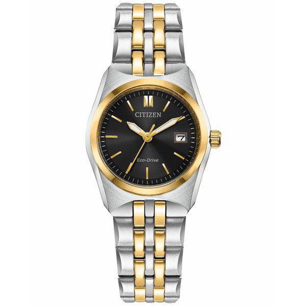 シチズン レディース 腕時計 アクセサリー Eco-Drive Women's Corso Two-Tone Stainless Steel Bracelet Watch 28mm Two-tone