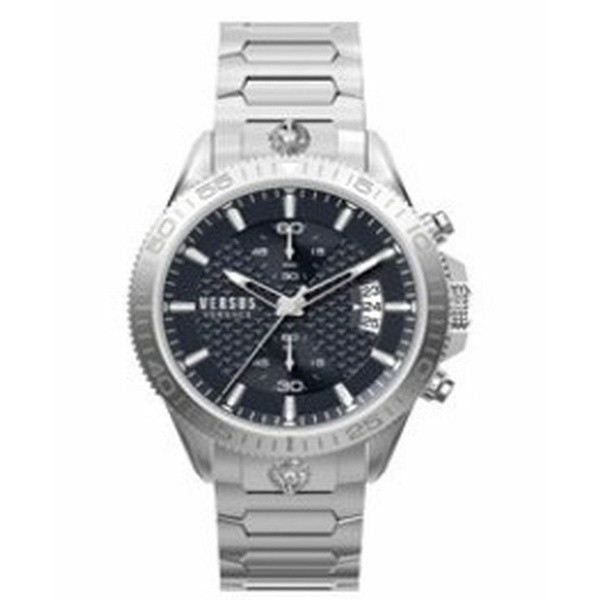 ヴェルサス ヴェルサーチ メンズ 腕時計 アクセサリー Versus by Versace Men's Griffith Silver-tone Stainless Steel Bracelet Watch 4