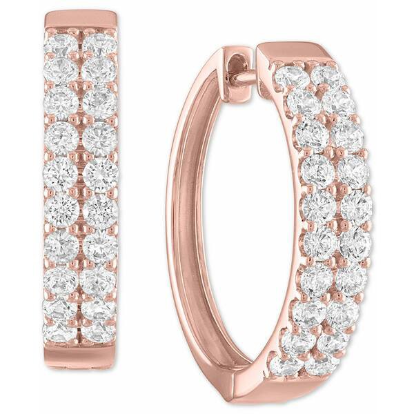 フォーエバー グロウン ダイヤモンズ レディース ピアス＆イヤリング アクセサリー Lab-Created Diamond Hoop Earrings (1 ct. t.w.) in