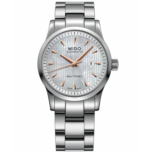 ミド レディース 腕時計 アクセサリー Women's Swiss Automatic Multifort Stainless Steel Bracelet Watch 31mm No Color