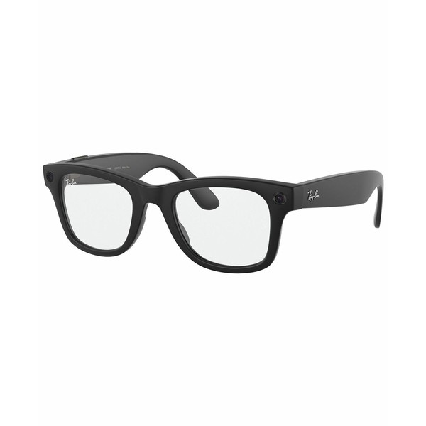 レイバン レディース サングラス＆アイウェア アクセサリー Stories Wayfarer 50 Unisex Smart Glasses Matte Black