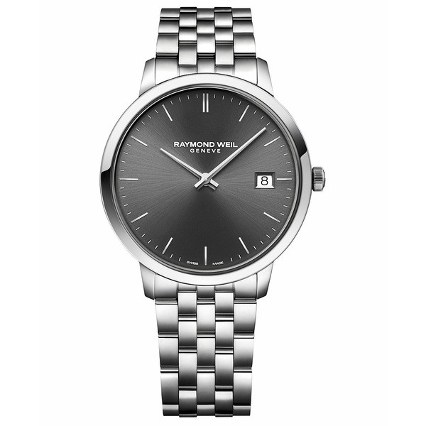 レイモンドウェイル メンズ 腕時計 アクセサリー Men's Swiss Toccata Stainless Steel Bracelet Watch 42mm Stainless Steel