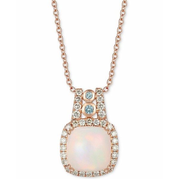 ルヴァン レディース ネックレス・チョーカー・ペンダントトップ アクセサリー Neopolitan Opal (2-1/6 ct. t.w.), Blue Topaz (1/10 ct.