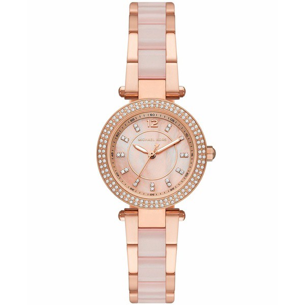 マイケルコース レディース 腕時計 アクセサリー Women's Parker Rose Gold-Tone Stainless Steel Bracelet Watch 28mm Two Tone