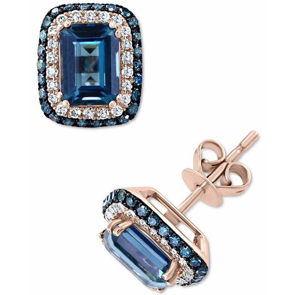 エフィー コレクション レディース ピアス＆イヤリング アクセサリー EFFY® London Blue Topaz (2-7/8 ct. t.w.) & Diamond (1/2 ct.