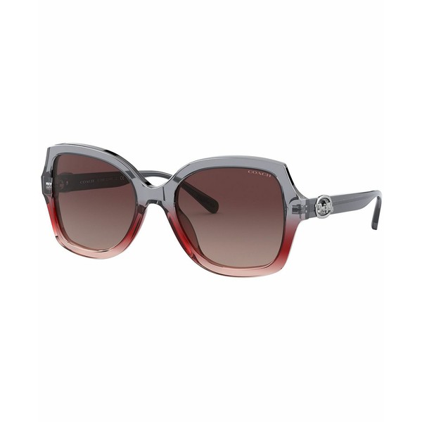 コーチ レディース サングラス＆アイウェア アクセサリー Sunglasses, 0HC8295 GRAY BURGUNDY GRADIENT/BURGUNDY GRAY GRADIENT