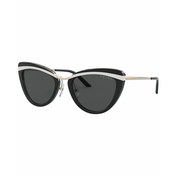 プラダ レディース サングラス＆アイウェア アクセサリー Women's Sunglasses, PR 25XS 55 BLACK/WHITE/BLACK