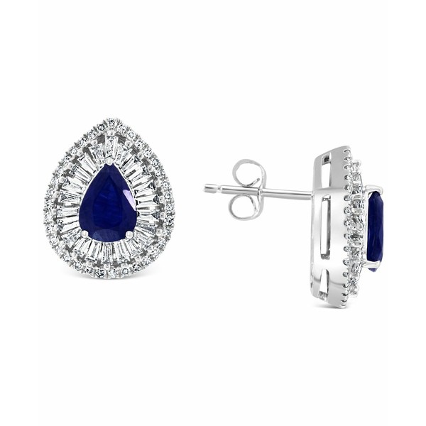 エフィー コレクション レディース ピアス＆イヤリング アクセサリー EFFY® Sapphire (1-3/8 ct. t.w.) & Diamond (5/8 ct. t.w.) Ha