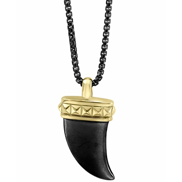 エフィー コレクション メンズ ネックレス・チョーカー アクセサリー EFFY® Men's Claw 22" Pendant Necklace in Black Rhodium and