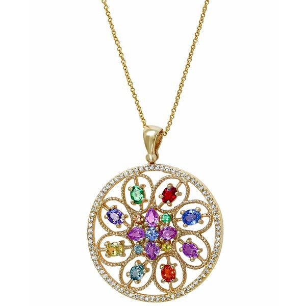 エフィー コレクション レディース ネックレス・チョーカー・ペンダントトップ アクセサリー EFFY® Multi-Gemstone (3-1/5 ct. t.w.)