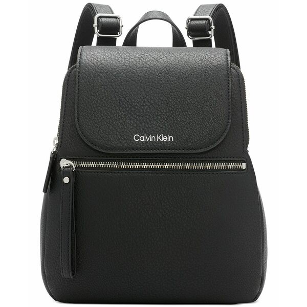 カルバンクライン レディース バックパック・リュックサック バッグ Women's Reyna Backpack Black, Silver