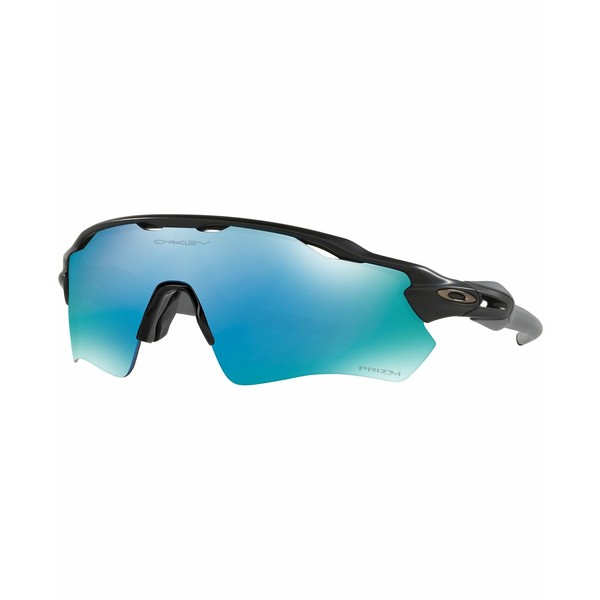 オークリー メンズ サングラス・アイウェア アクセサリー Polarized Sunglasses, RADAR EV PAT OO9208 BLUE MIRROR POLAR/BLACK MATTE