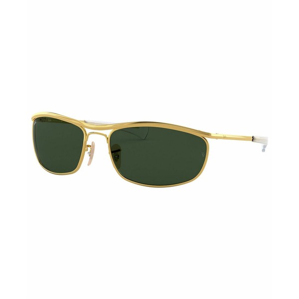 レイバン レディース サングラス＆アイウェア アクセサリー Unisex Sunglasses, RB3119M 62 OLYMPIAN I DELUXE Gold - Green