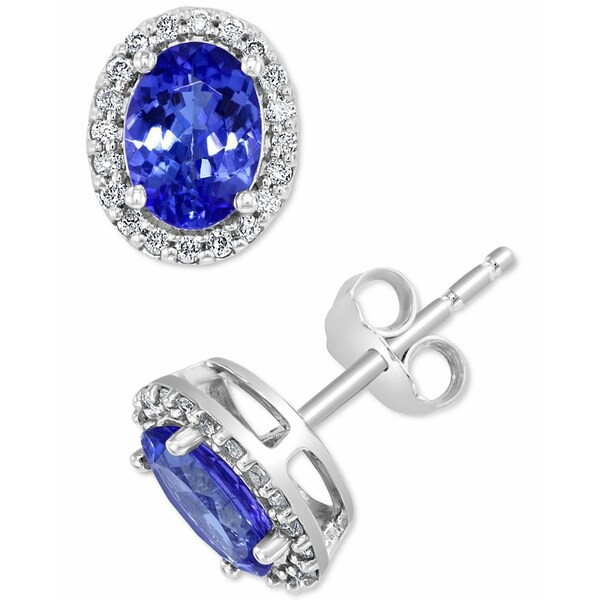 エフィー コレクション レディース ピアス＆イヤリング アクセサリー EFFY® Tanzanite (1-1/3 ct. t.w.) & Diamond (1/4 ct. t.w.) O