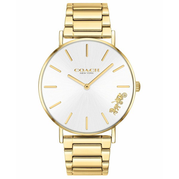 コーチ レディース 腕時計 アクセサリー Women's Perry Gold-Tone Stainless Steel Bracelet Watch 36mm Gold