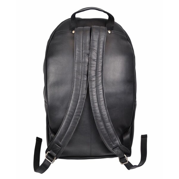 ロイス メンズ バックパック・リュックサック バッグ Royce 15" Laptop Backpack in Colombian Genuine Leather Black