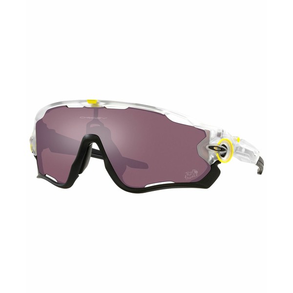 オークリー メンズ サングラス・アイウェア アクセサリー Men's Sunglasses, OO9290 2022 Tour De France Jawbreaker 0 Matte Clear