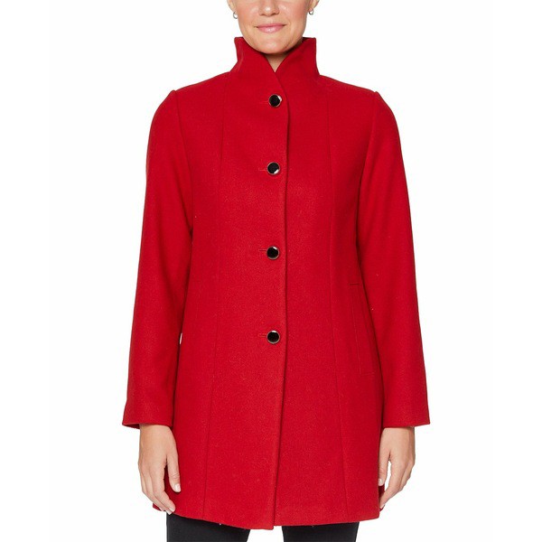 ケイト スペード レディース ジャケット＆ブルゾン アウター Women's Stand-Collar Coat, Created for Macy's Fire Red