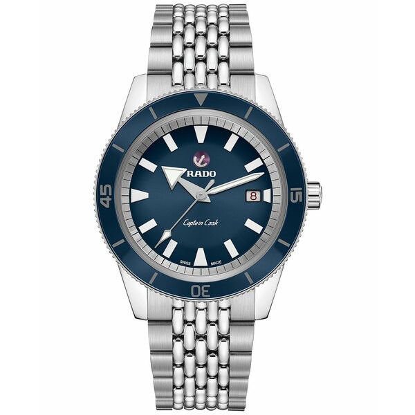 ラド メンズ 腕時計 アクセサリー Men's Swiss Automatic Captain Cook Tradition Stainless Steel Diver Bracelet Diver Watch 42mm Sil