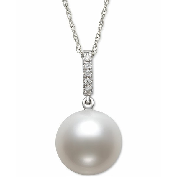 ベル ドゥ メール レディース ネックレス・チョーカー・ペンダントトップ アクセサリー Cultured Freshwater Pearl (6mm) & Diamond Acce