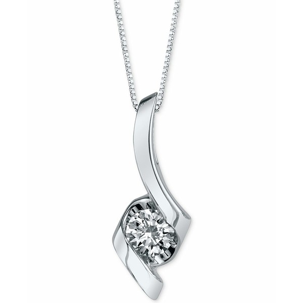 セイレーン レディース ネックレス・チョーカー・ペンダントトップ アクセサリー Diamond Twist Pendant Necklace (1/3 ct. t.w.) in 14k