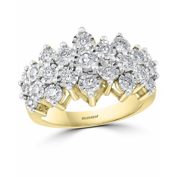 エフィー コレクション レディース リング アクセサリー EFFY® Diamond Cluster Ring (1 ct. t.w.) in 14k White Gold or 14k Yellow