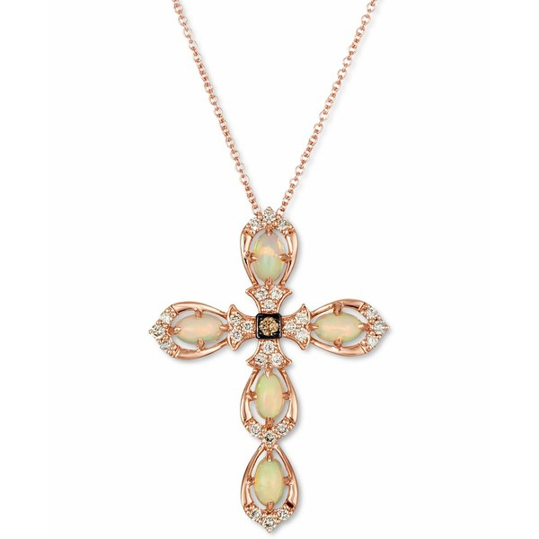 ルヴァン レディース ネックレス・チョーカー・ペンダントトップ アクセサリー Neopolitan Opal (5/8 ct. t.w.) & Diamond (1/4 ct. t.w.