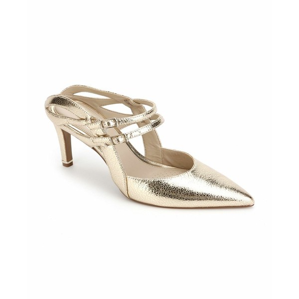 ケネスコール レディース サンダル シューズ Women's Riley 85 Double Strap Mules Shiny Light Gold Tone