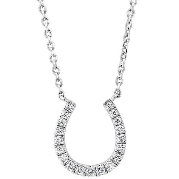 エフィー コレクション レディース ネックレス・チョーカー・ペンダントトップ アクセサリー EFFY® Diamond Horseshoe 18" Pendant N