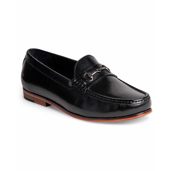 アンソニー ヴィア メンズ スリッポン・ローファー シューズ Men's Filmore Classic Bit Loafers Slip-On Black