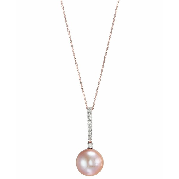 ホノラ レディース ネックレス・チョーカー・ペンダントトップ アクセサリー White Cultured Ming Pearl (12mm) and Diamond (1/7 ct. t.