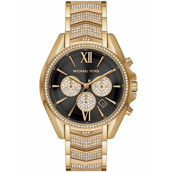 マイケルコース レディース 腕時計 アクセサリー Women's Whitney Chronograph Gold-Tone Stainless Steel Bracelet Watch 44mm Gold-Ton