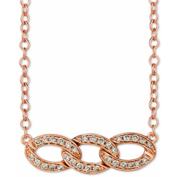 ルヴァン レディース ネックレス・チョーカー・ペンダントトップ アクセサリー Nude Diamond Interlocking Link 18" Pendant Necklace (1