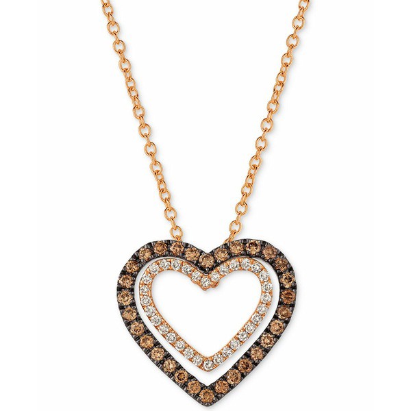 ルヴァン レディース ネックレス・チョーカー・ペンダントトップ アクセサリー Chocolatier® Diamond Heart Pendant Necklace (1/3 c