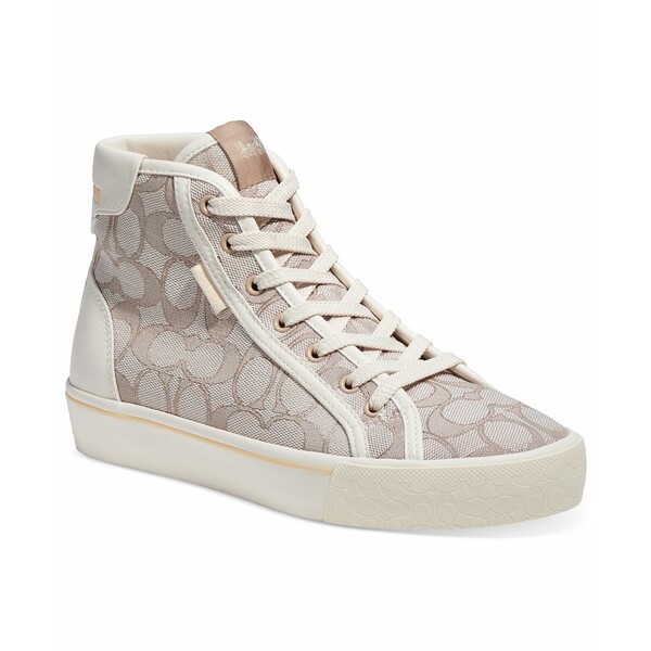 コーチ レディース スニーカー シューズ Women's CitySole High-Top Platform Sneakers Stone Signature