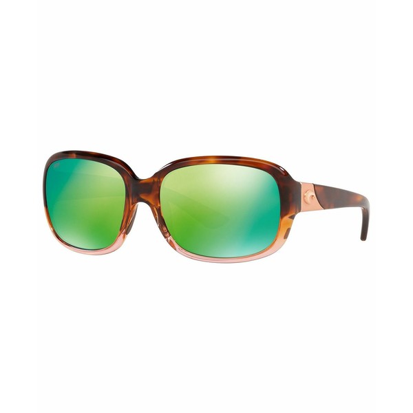 コスタデルマール レディース サングラス＆アイウェア アクセサリー Women's Polarized Sunglasses, GANNET 58 TORT/GRN MIR P