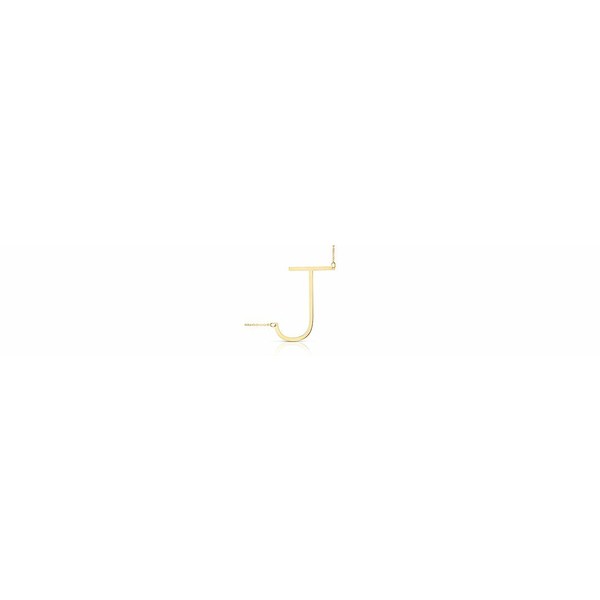 イタリアン ゴールド レディース ネックレス・チョーカー・ペンダントトップ アクセサリー Initial 18" Pendant Necklace in 10k Gold J