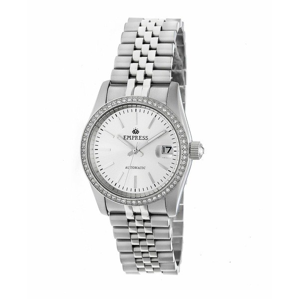 エンプレス レディース 腕時計 アクセサリー Constance Automatic White Dial, Silver Stainless Steel Watch 37mm Silver