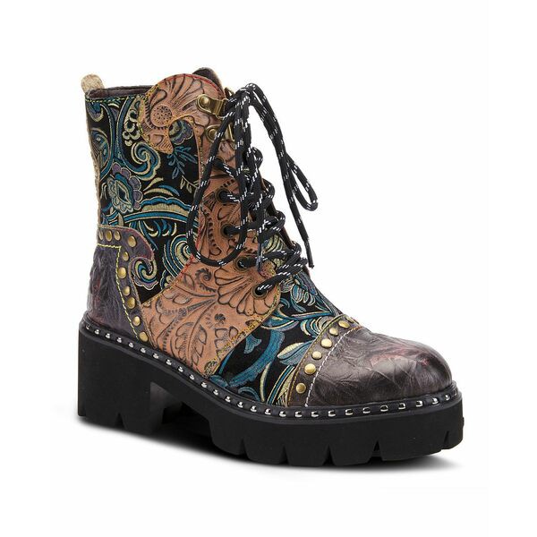 ラリティステ レディース ブーツ＆レインブーツ シューズ Women's Severe Lace-Up Booties Charcoal Multi