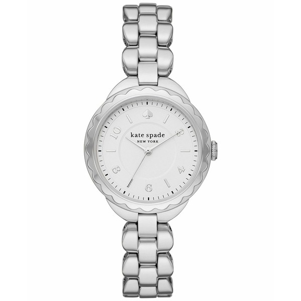 ケイト スペード レディース 腕時計 アクセサリー Women's Morningside Stainless Steel Bracelet Watch 34mm Silver