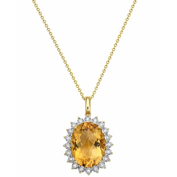 エフィー コレクション レディース ネックレス・チョーカー・ペンダントトップ アクセサリー EFFY® Citrine (9-1/5 ct. t.w.) & Diam