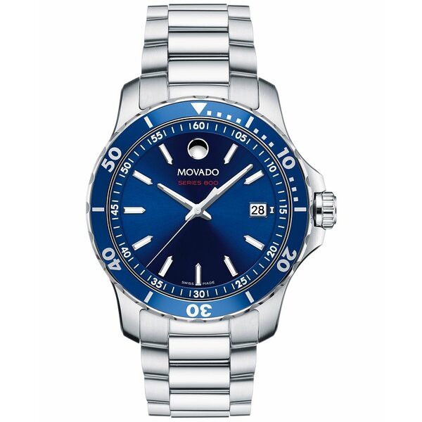 モバド メンズ 腕時計 アクセサリー Men's Swiss Series 800 Stainless Steel Bracelet Diver Watch 40mm Silver